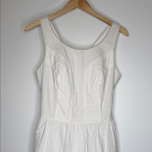 Lilly Pulitzer Bay Dress White Lace Shift Sleeveless Style 47906 size 6 - Picture 2 of 12